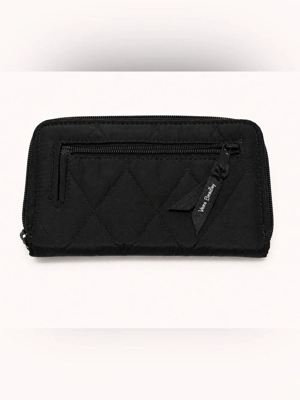 Vera Bradley Black Quilted Turn-Lock Zip Around Wallet – NWOT